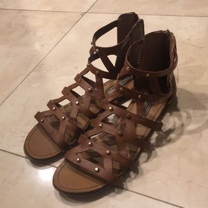 Tan Steve Madden Gladiator Sandals